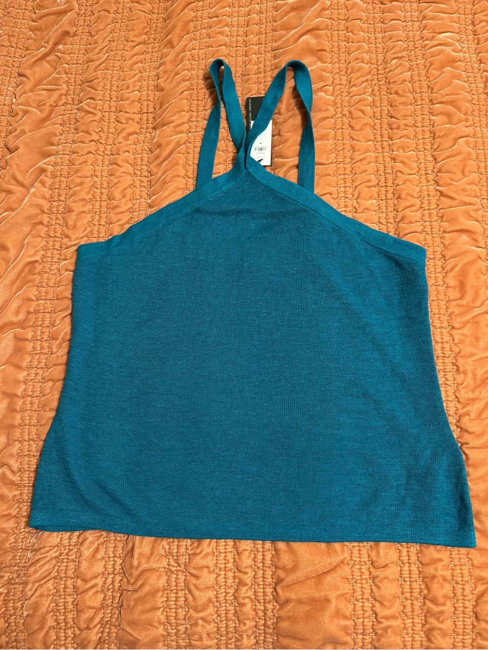 NWT Banana Republic Teal Linen Halter Neck Top - Medium